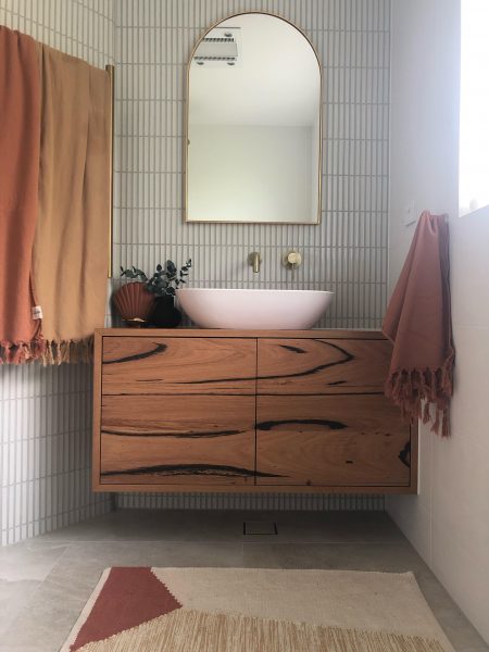 Bathroom Vanities Re Sawn - How To Finish Wood For Bathroom